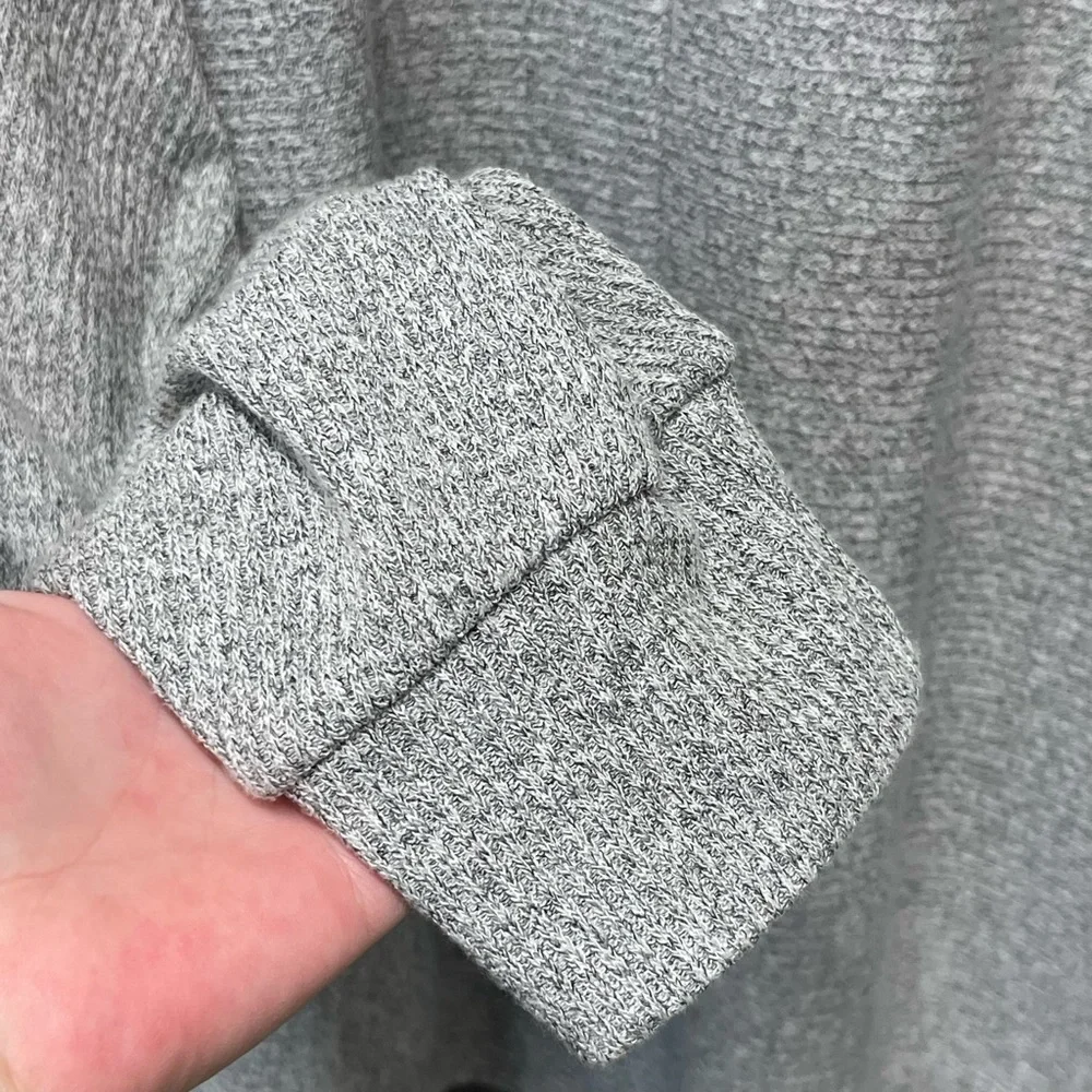 Joan Vass New York Light Gray Knit Bat Wing Cardigan Women’s Size Large - Picture 5 of 5